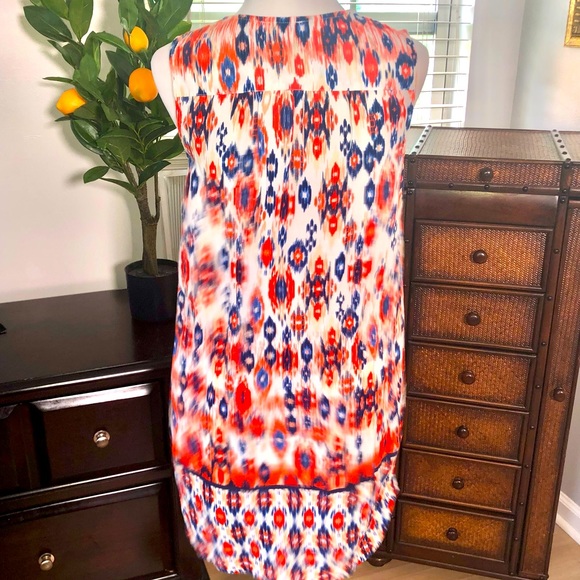 Ladies multicolored sleeveless summer dress. Sz.M - Picture 2 of 6